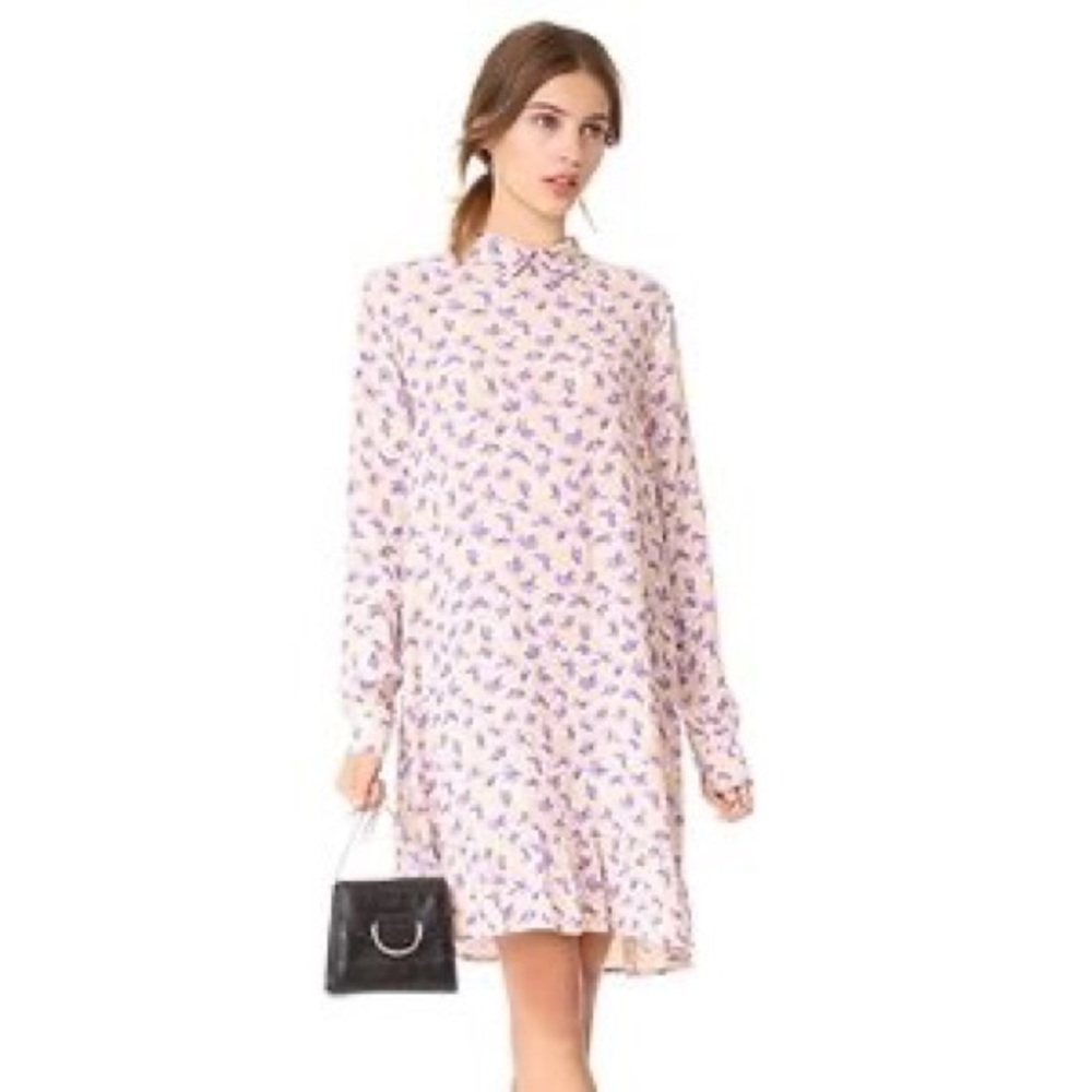GANNI montrose crepe crepe dress